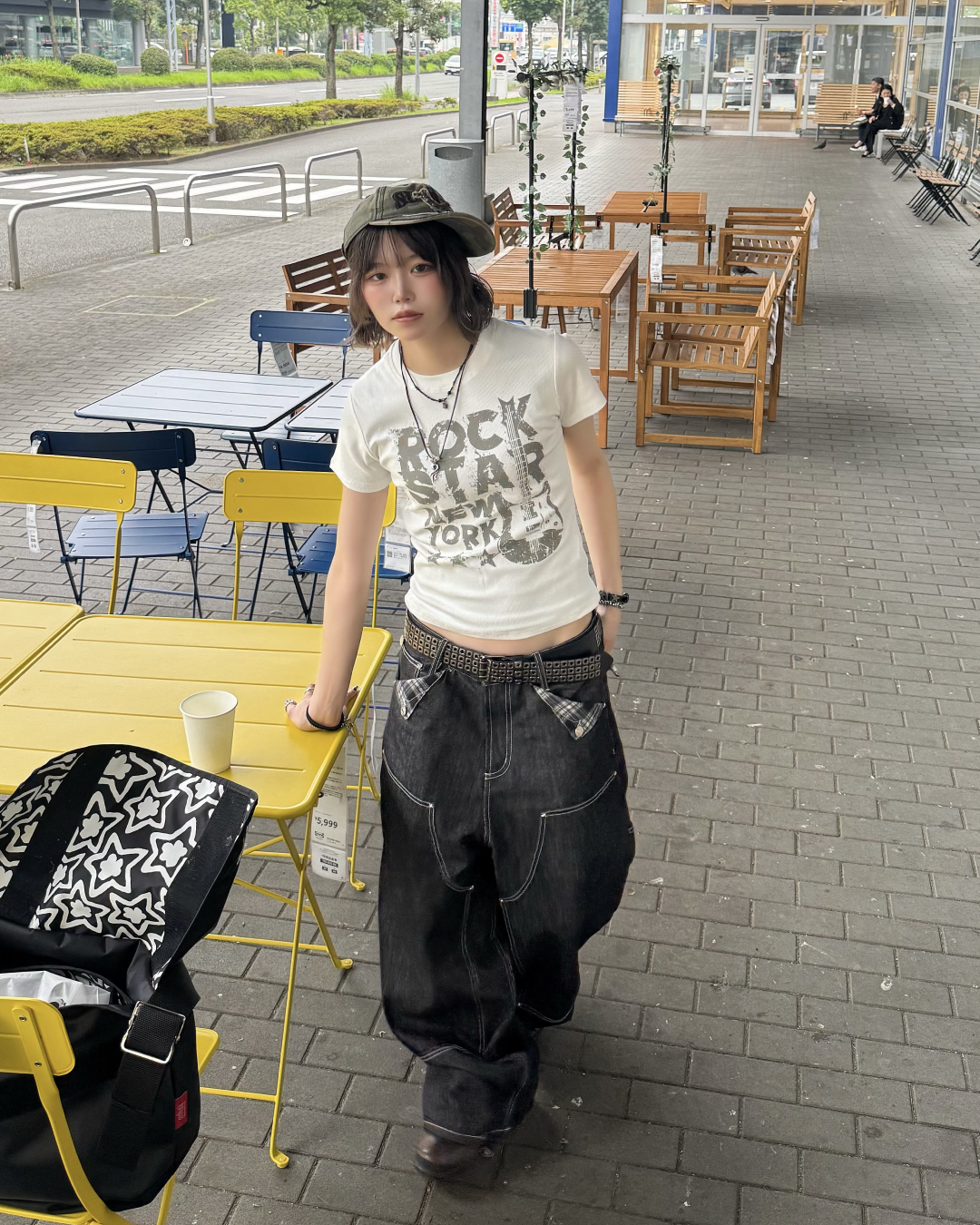 アメリカンフロントロゴTシャツ KM7183