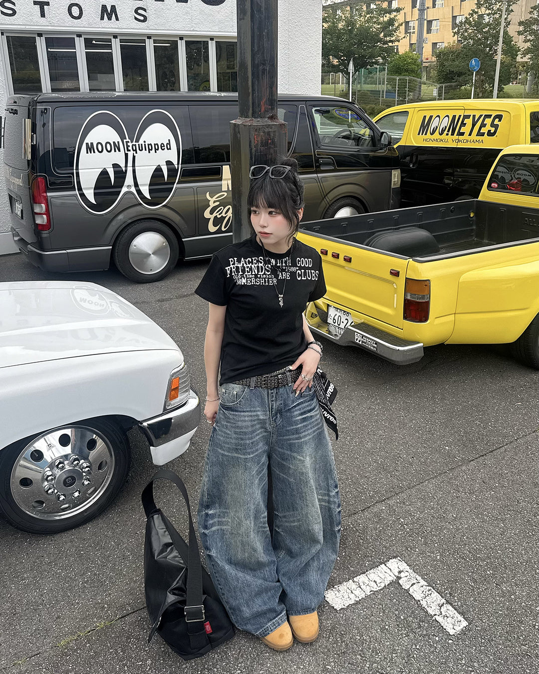 ヴィンテージフォントレタープリントTシャツ KM7194