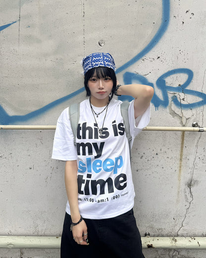 メッセージグラフィックオーバーサイズTシャツ KM7195