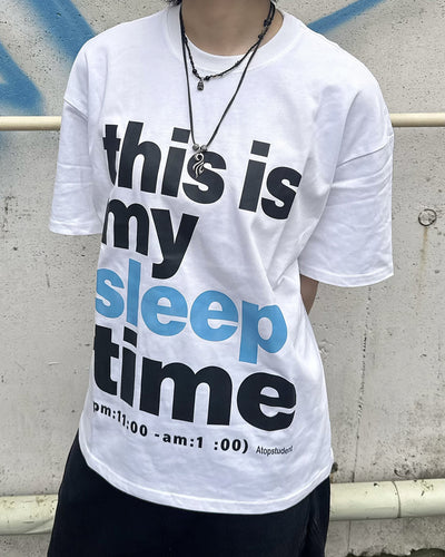 メッセージグラフィックオーバーサイズTシャツ KM7195