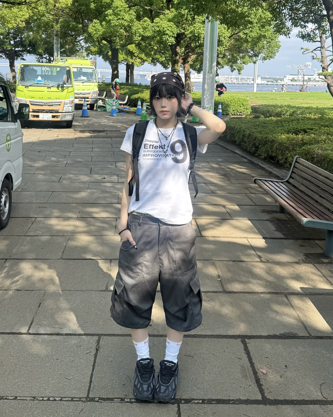 ドットグラフィックロゴTシャツ KM7196