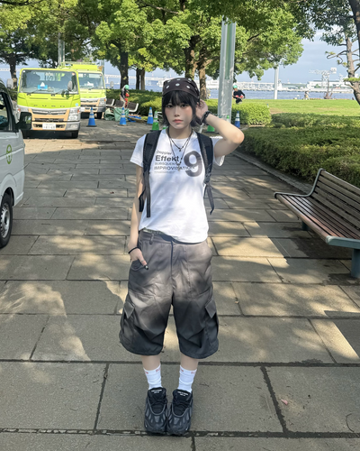 ドットグラフィックロゴTシャツ KM7196