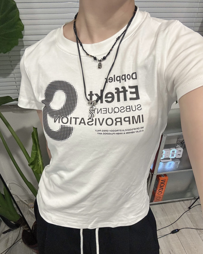 ドットグラフィックロゴTシャツ KM7196