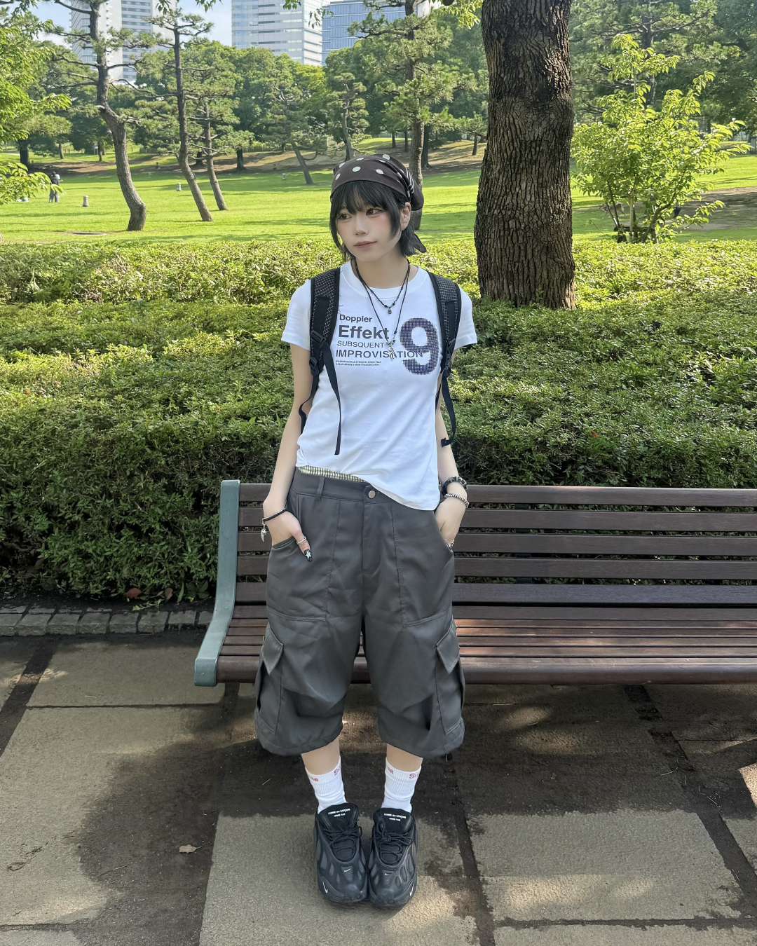 ドットグラフィックロゴTシャツ KM7196