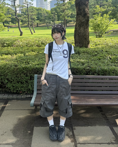 ドットグラフィックロゴTシャツ KM7196