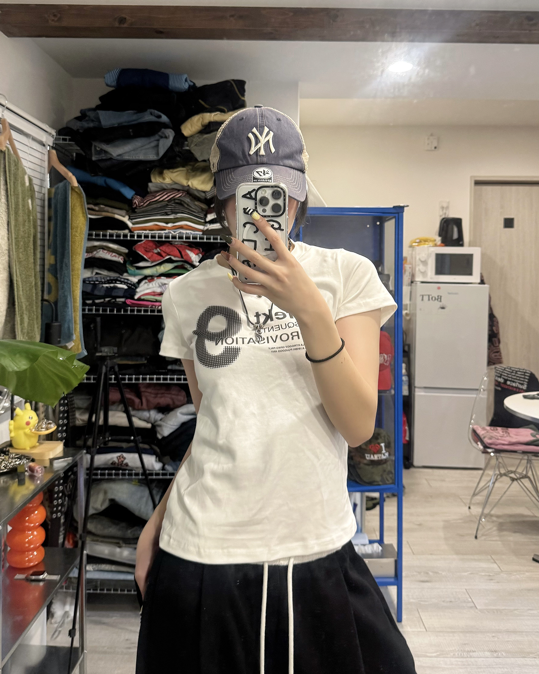 ドットグラフィックロゴTシャツ KM7196
