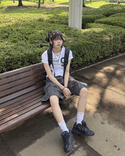 ドットグラフィックロゴTシャツ KM7196
