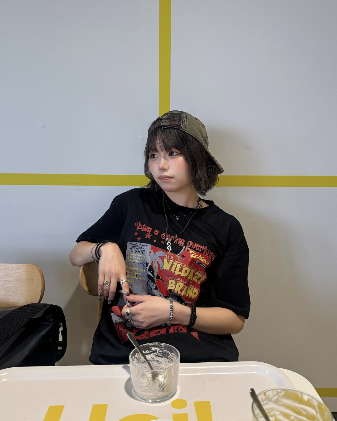 フロントプリントTシャツ KM7198