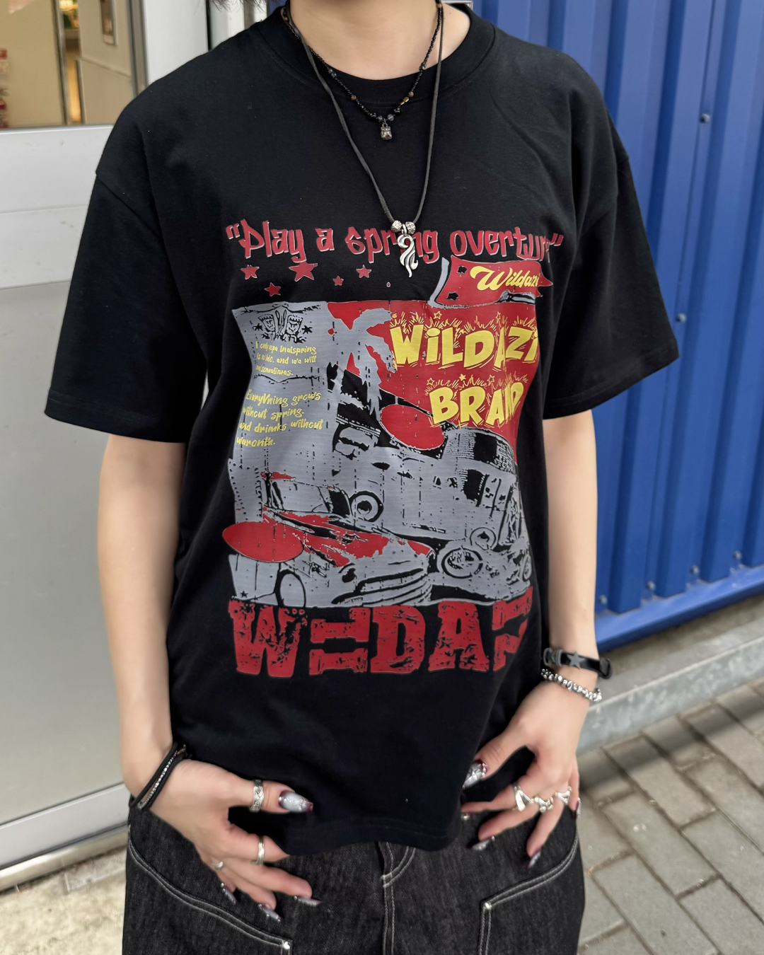 フロントプリントTシャツ KM7198