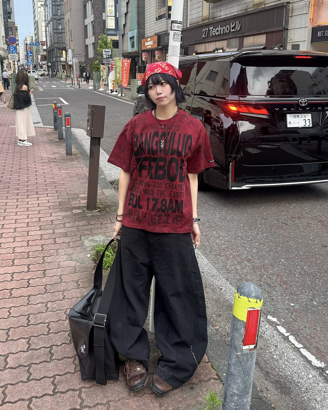 ヴィンテージフェードグラフィックビッグTシャツ KM7204