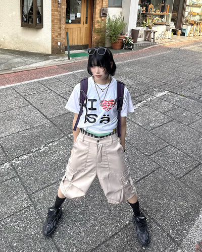 ワイドカーゴハーフパンツ KM7218
