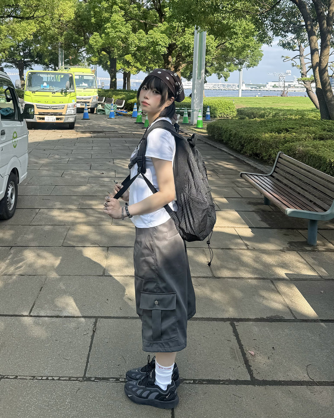 ワイドカーゴハーフパンツ KM7218