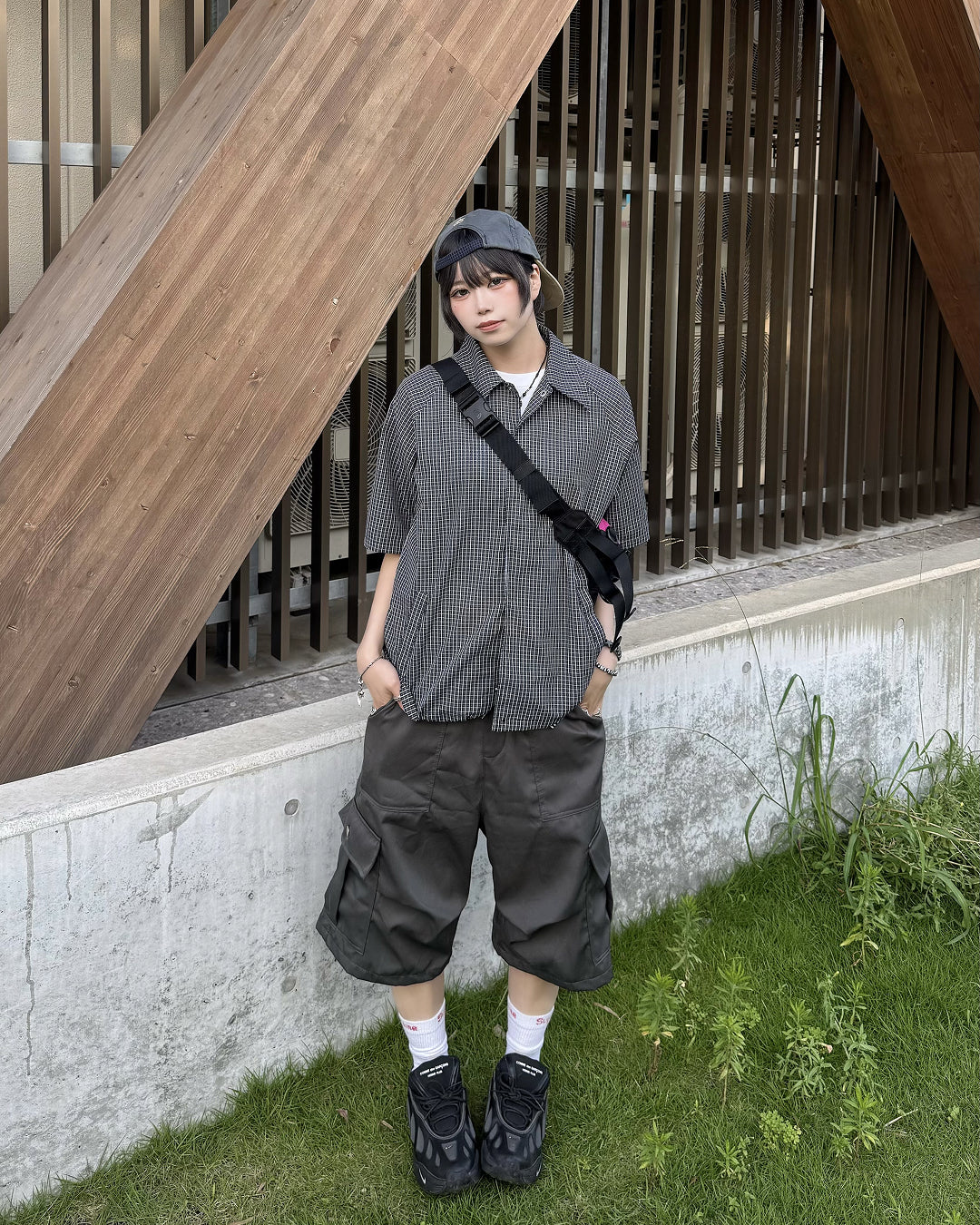 ワイドカーゴハーフパンツ KM7218