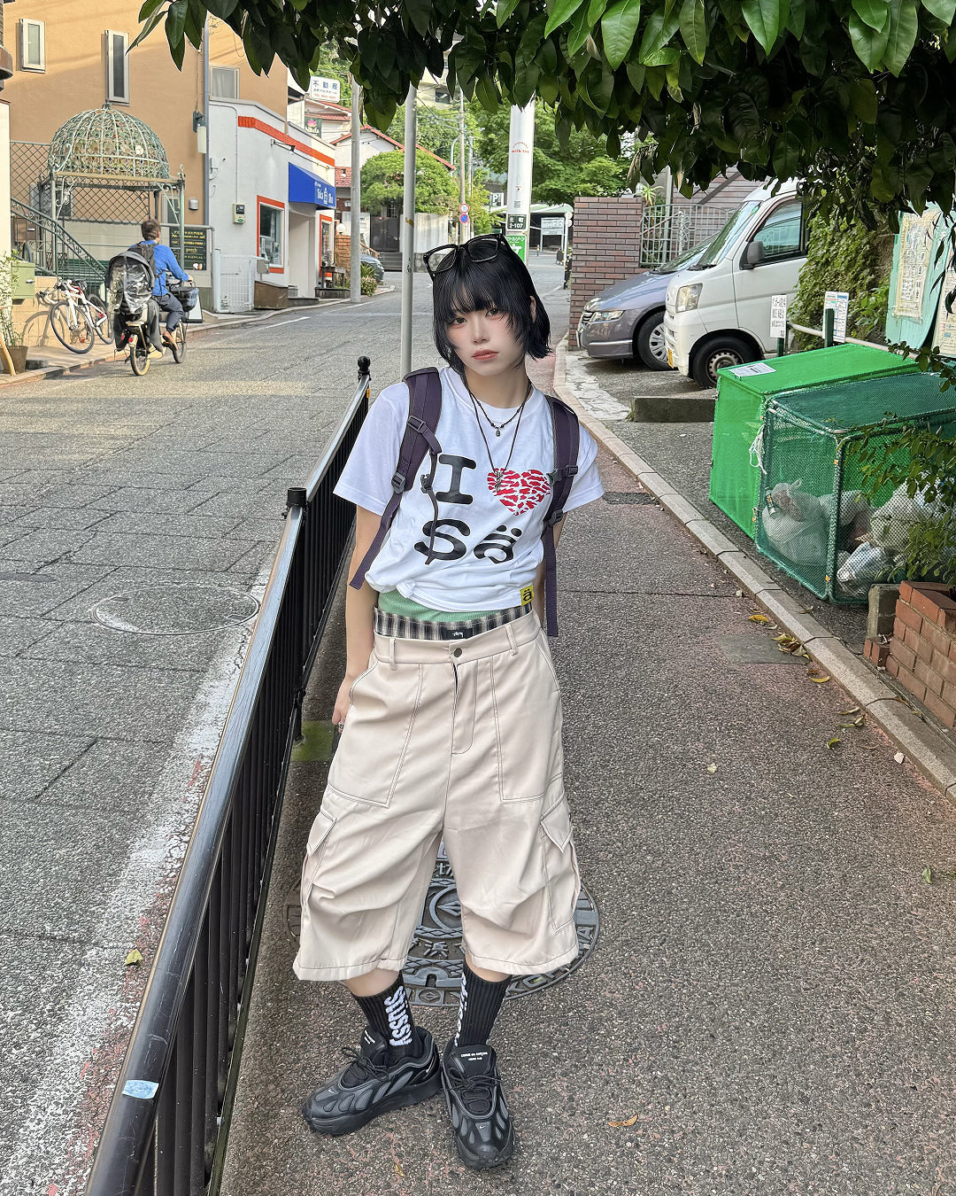 ワイドカーゴハーフパンツ KM7218