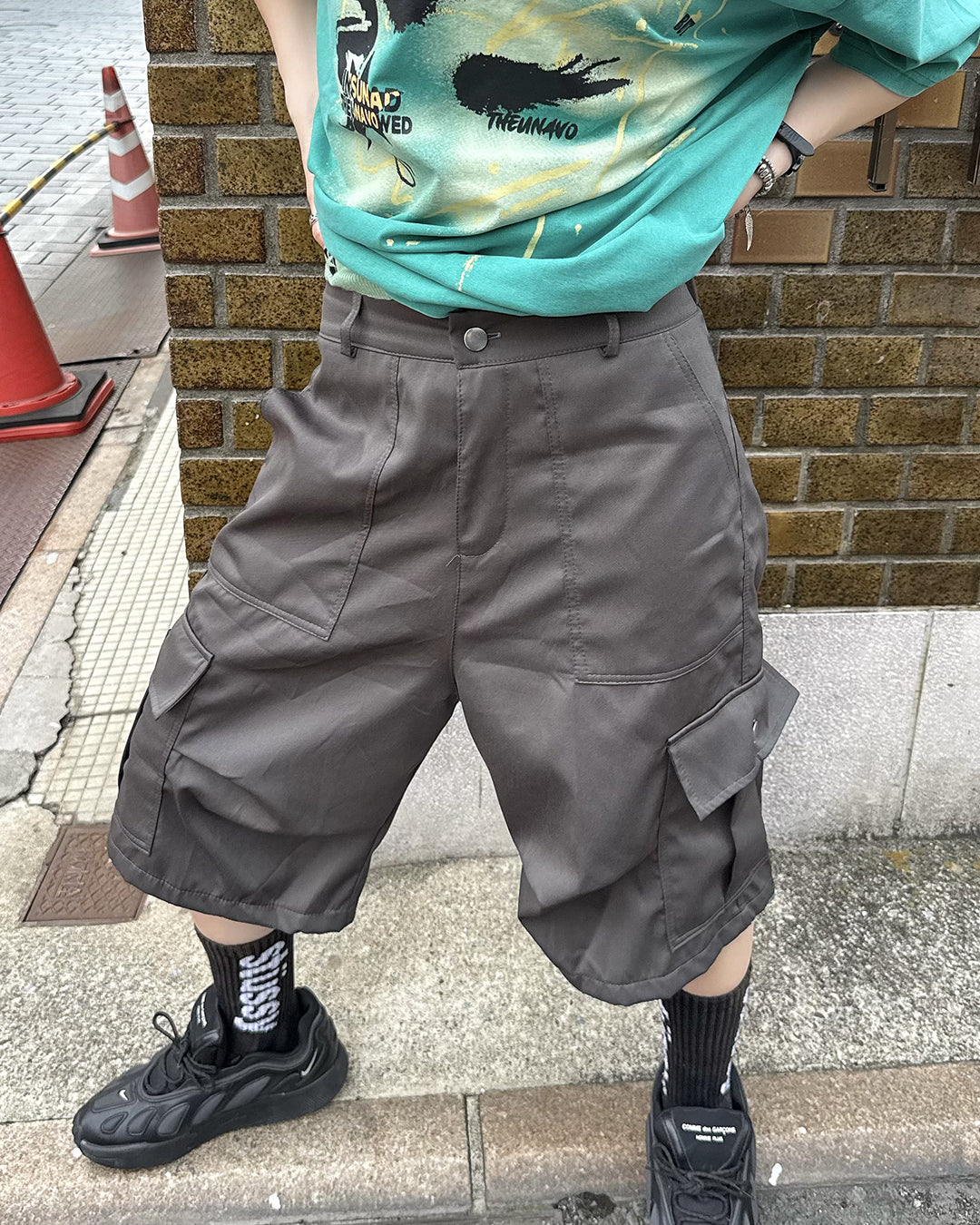 ワイドカーゴハーフパンツ KM7218