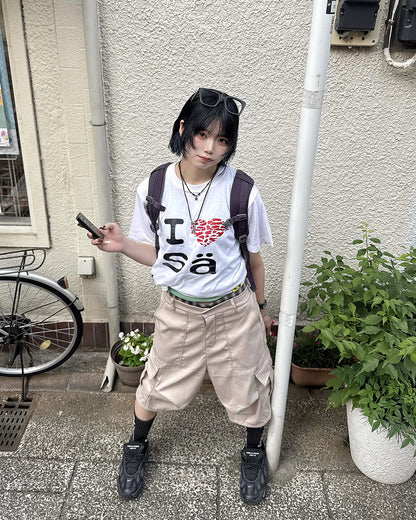 ワイドカーゴハーフパンツ KM7218