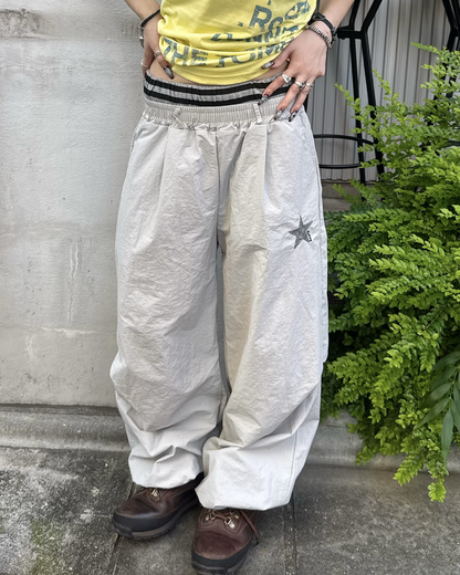 ダブルウエストワイドレッグパンツ KM7228