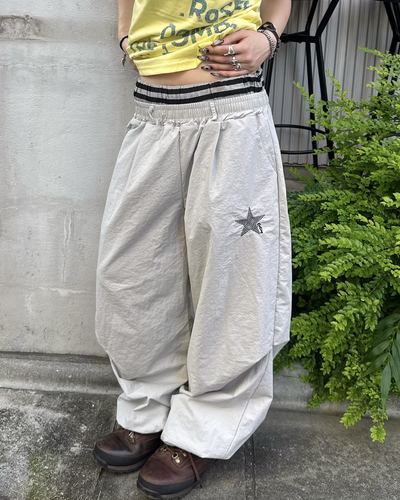 ダブルウエストワイドレッグパンツ KM7228
