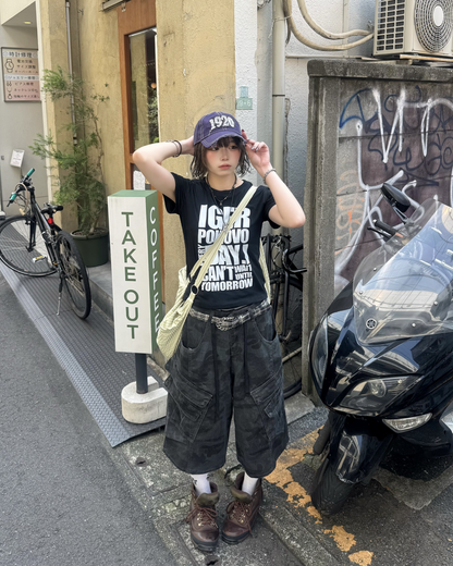 フロントビッグプリントTシャツ KM7249