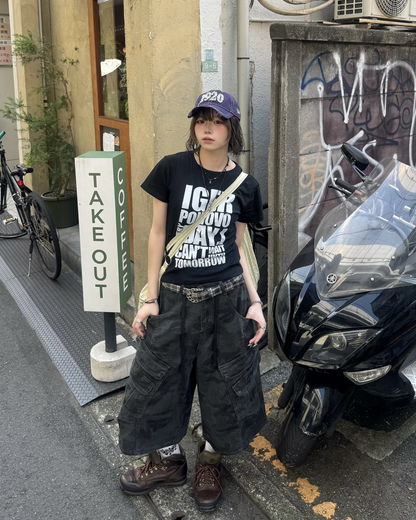 フロントビッグプリントTシャツ KM7249