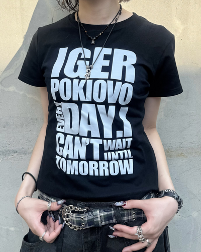 フロントビッグプリントTシャツ KM7249