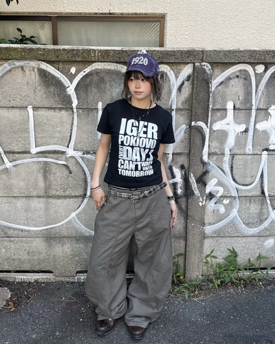 フロントビッグプリントTシャツ KM7249