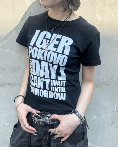 フロントビッグプリントTシャツ KM7249