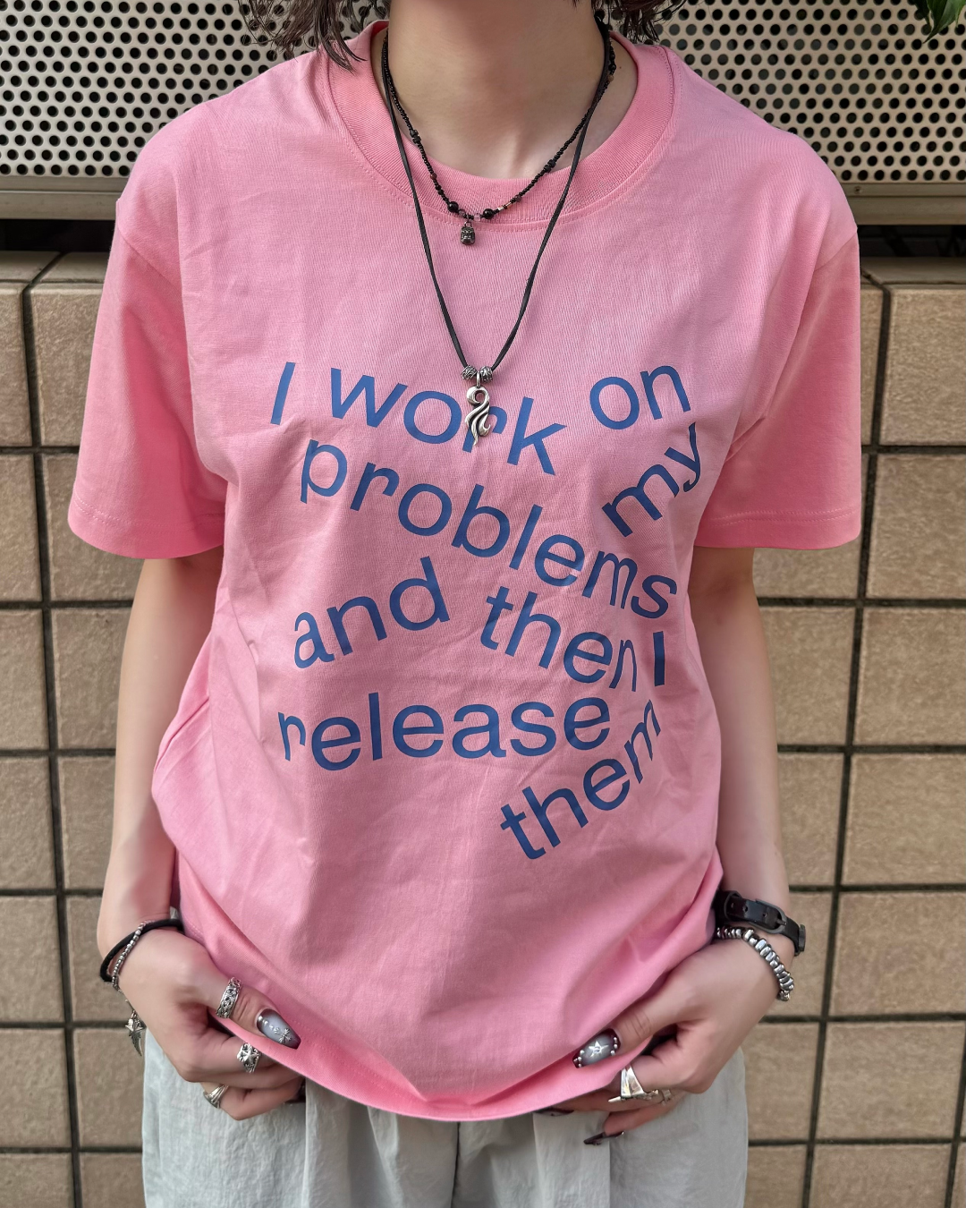 プリントカラーTシャツ KM7251