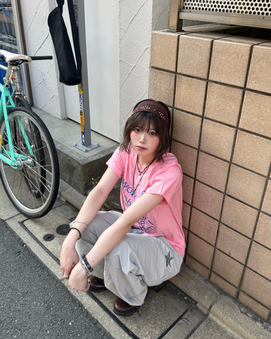 プリントカラーTシャツ KM7251