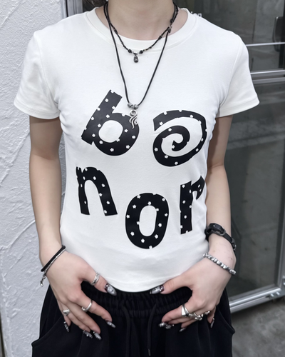 ドットロゴクルーネックTシャツ KM7263