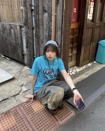 スパイラルデザインTシャツ KM7272
