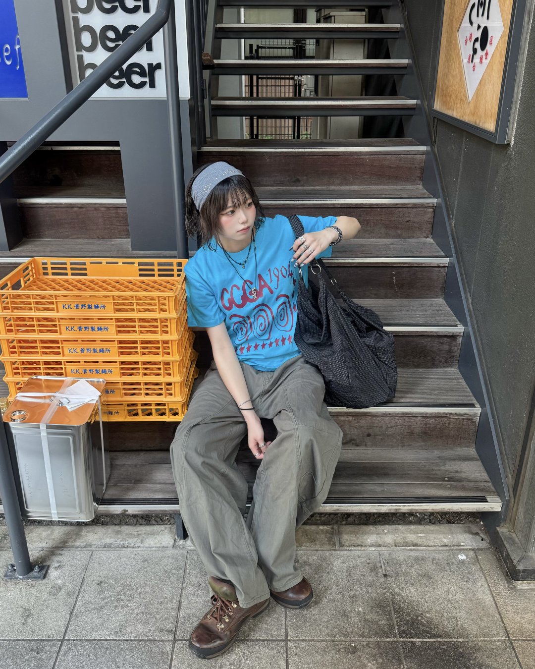 スパイラルデザインTシャツ KM7272