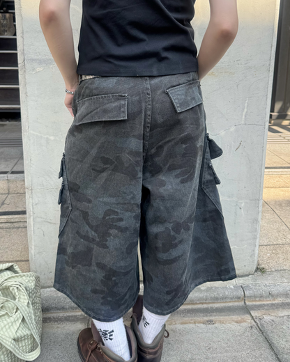 ダブルポケットカモフラージュショーツ KM7285