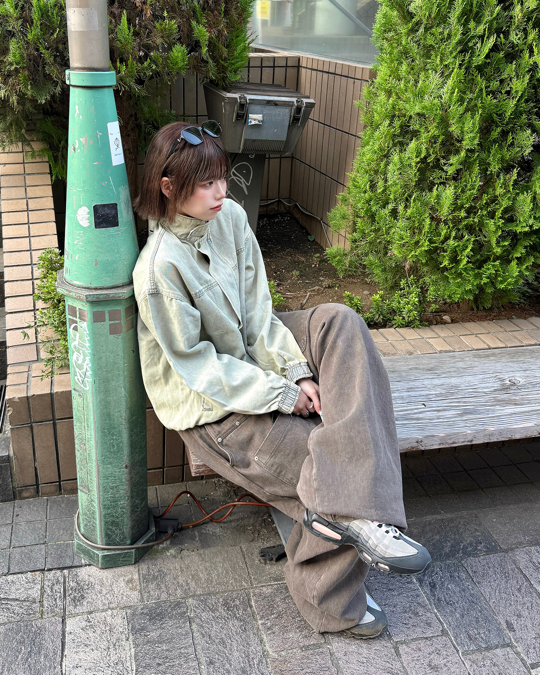 ヴィンテージライクウォッシュドミリタリージャケット KM7330