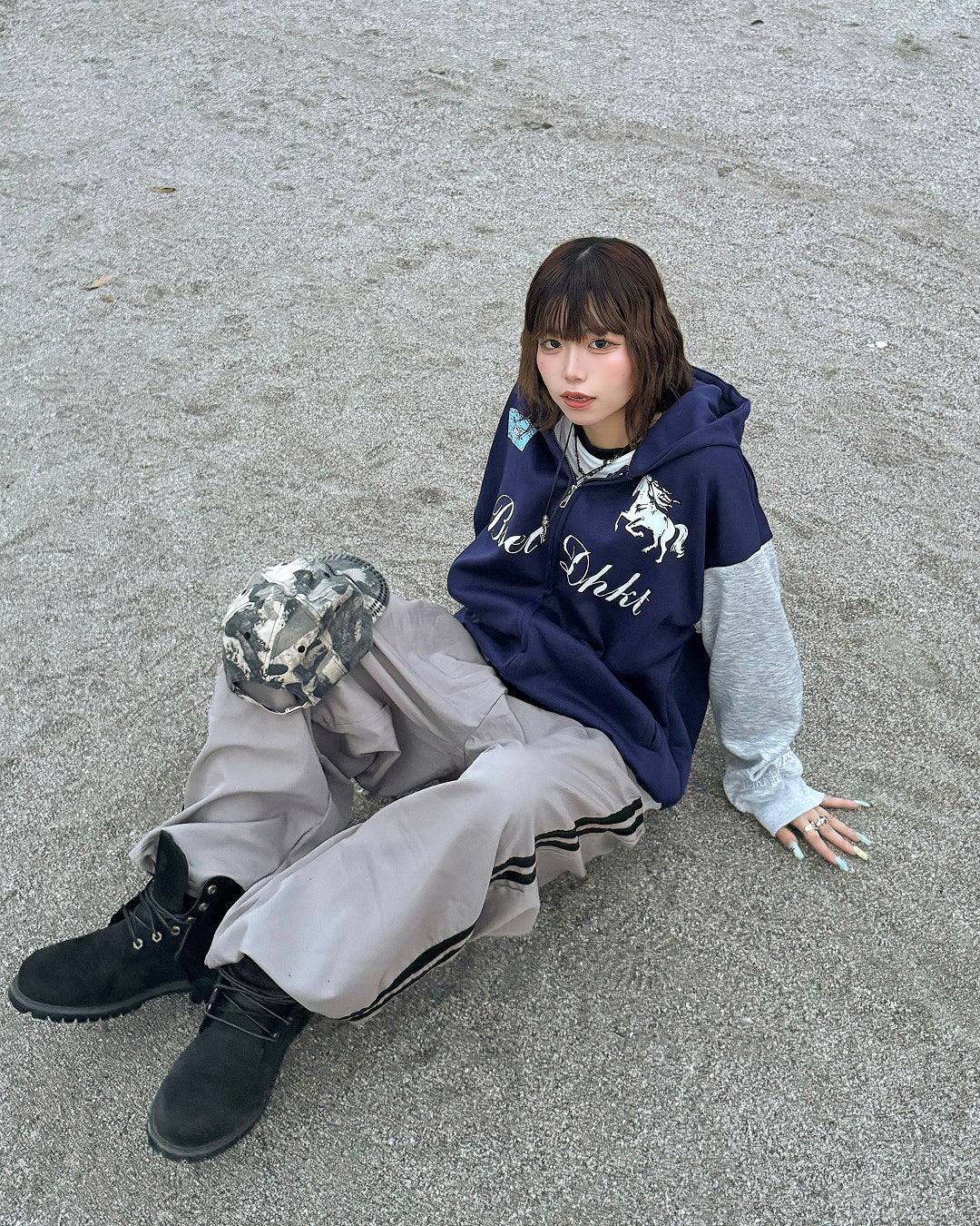 トラックワイドパンツ KM7459