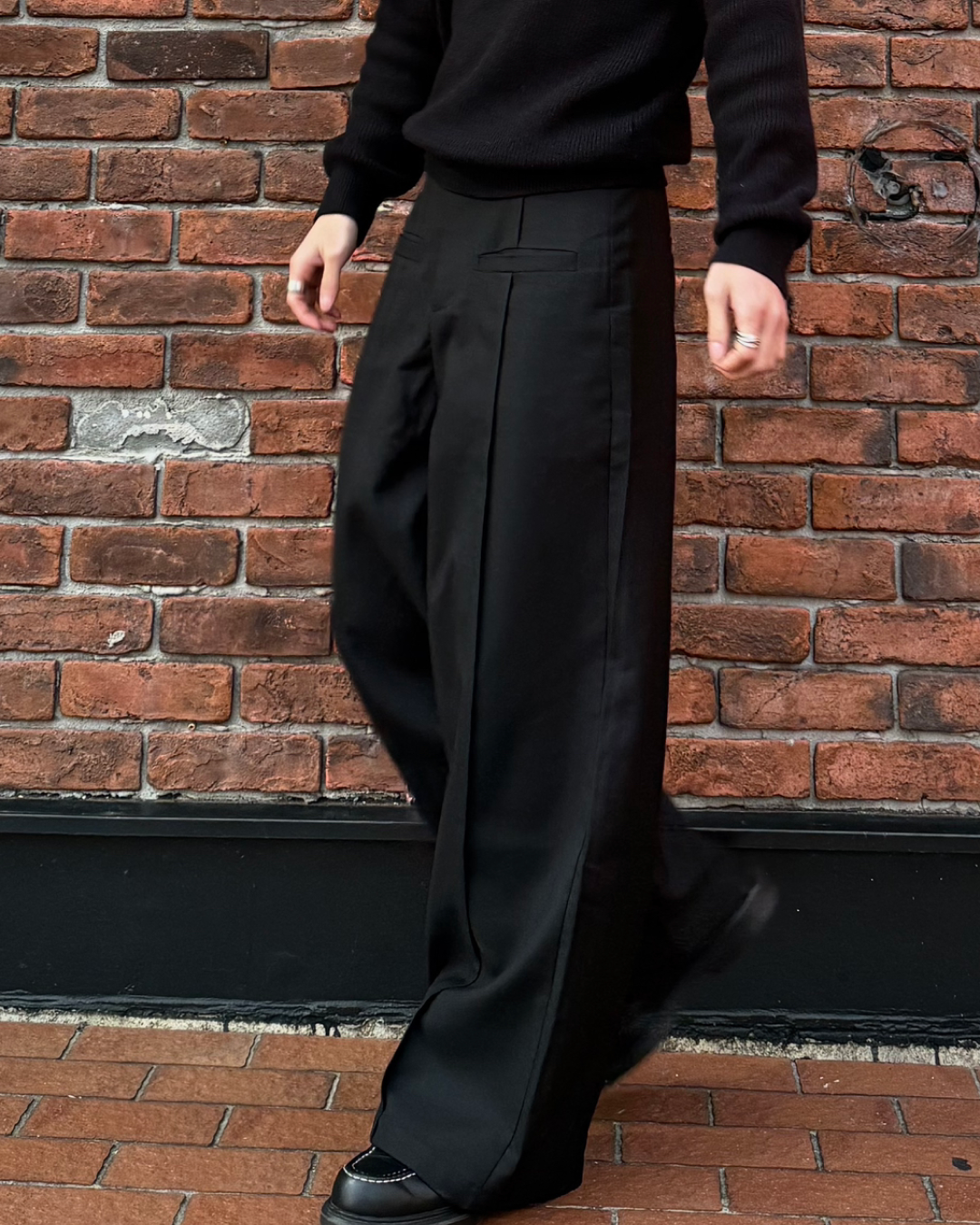 ストレートワイドスラックス KN0020