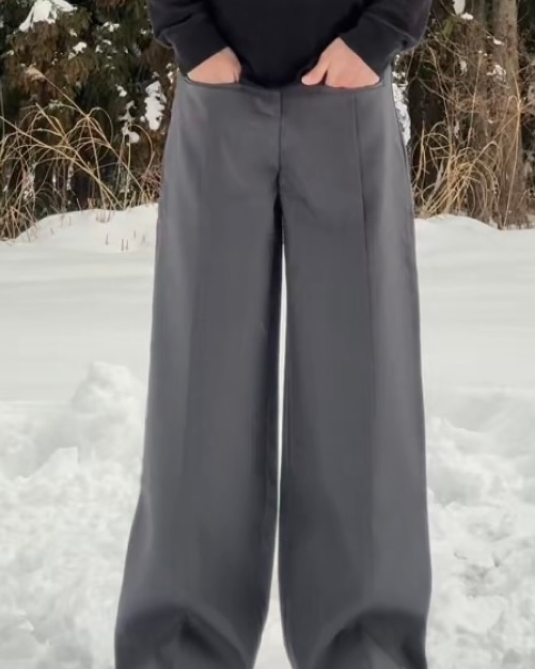 ストレートワイドスラックス KN0020