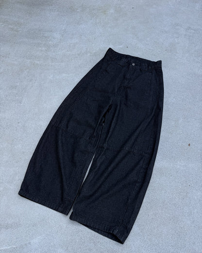 バレルシルエットワイドデニムパンツ KN0109