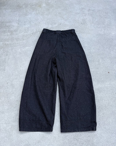 バレルシルエットワイドデニムパンツ KN0109