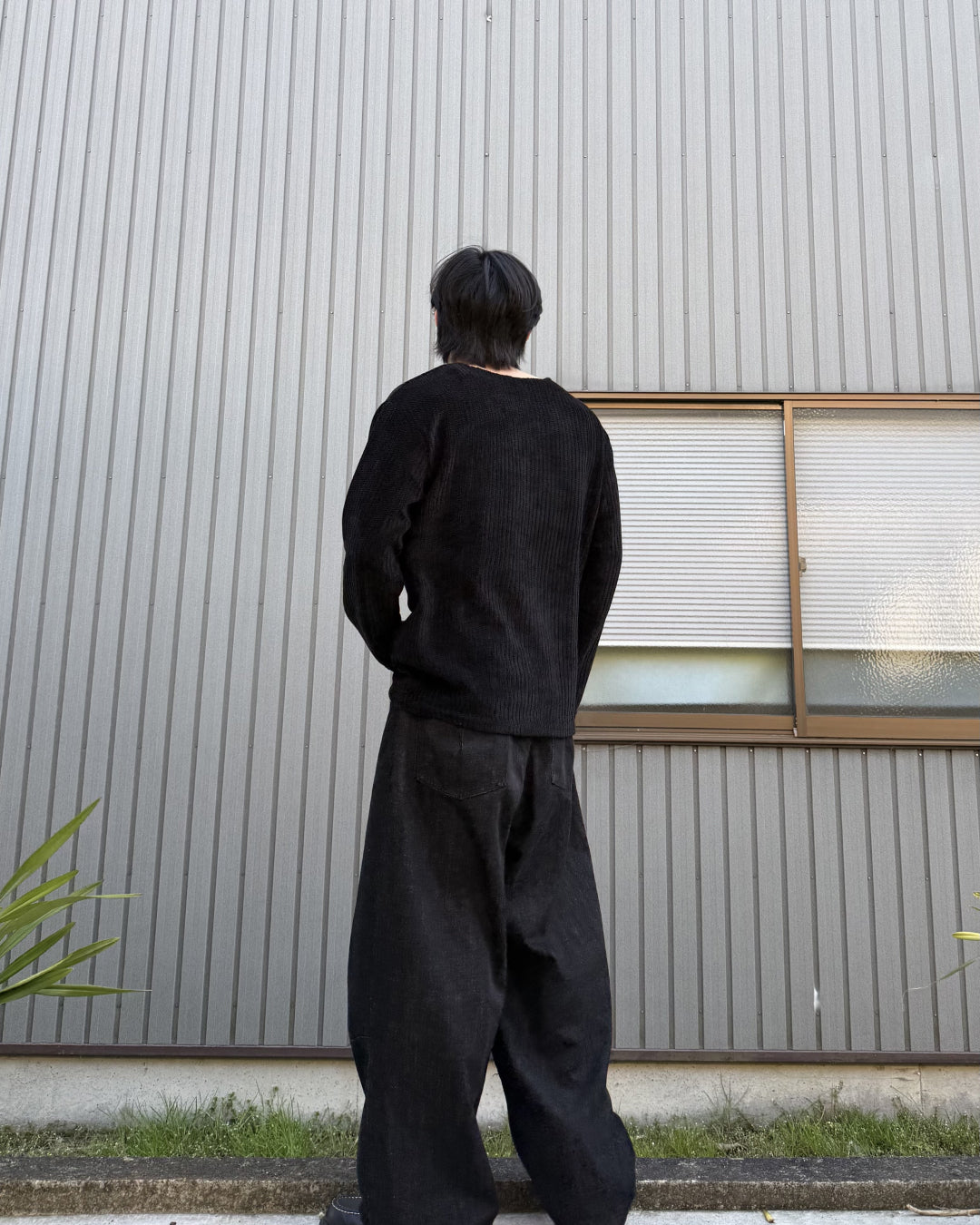 ベーシックサーマルクルーネックニット KN0112