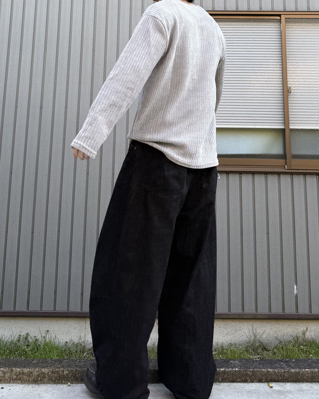 ベーシックサーマルクルーネックニット KN0112