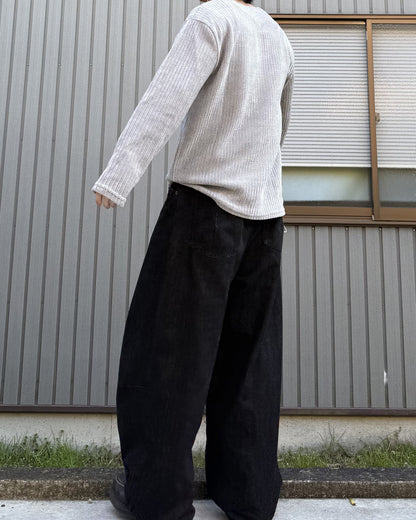 ベーシックサーマルクルーネックニット KN0112