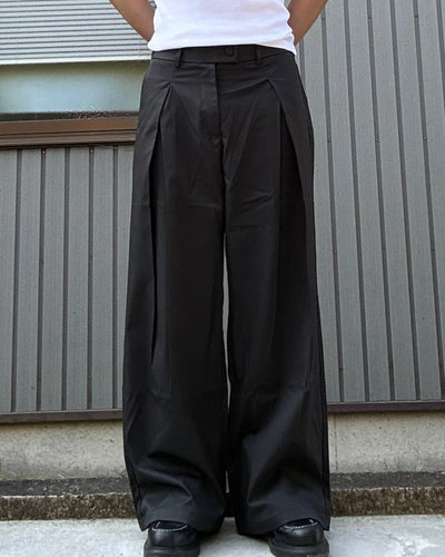 2タックワイドレッグスラックス KN0114