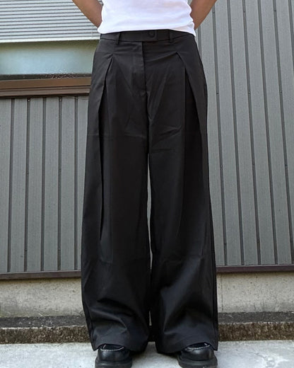 2タックワイドレッグスラックス KN0114
