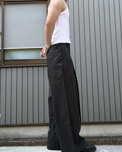 2タックワイドレッグスラックス KN0114