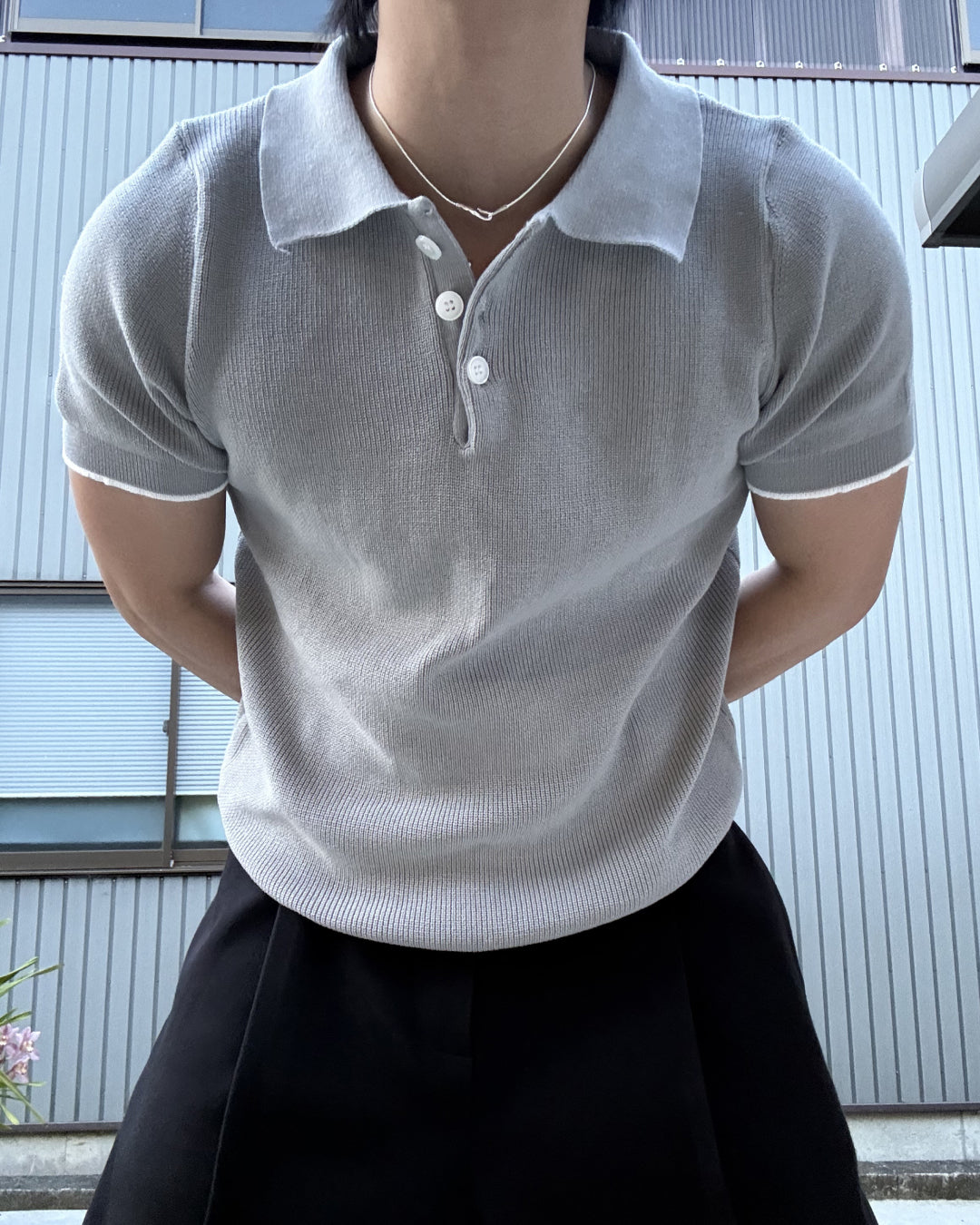 リラックスニットポロ KN0117 – YOLO（ヨロ）｜ファッション通販