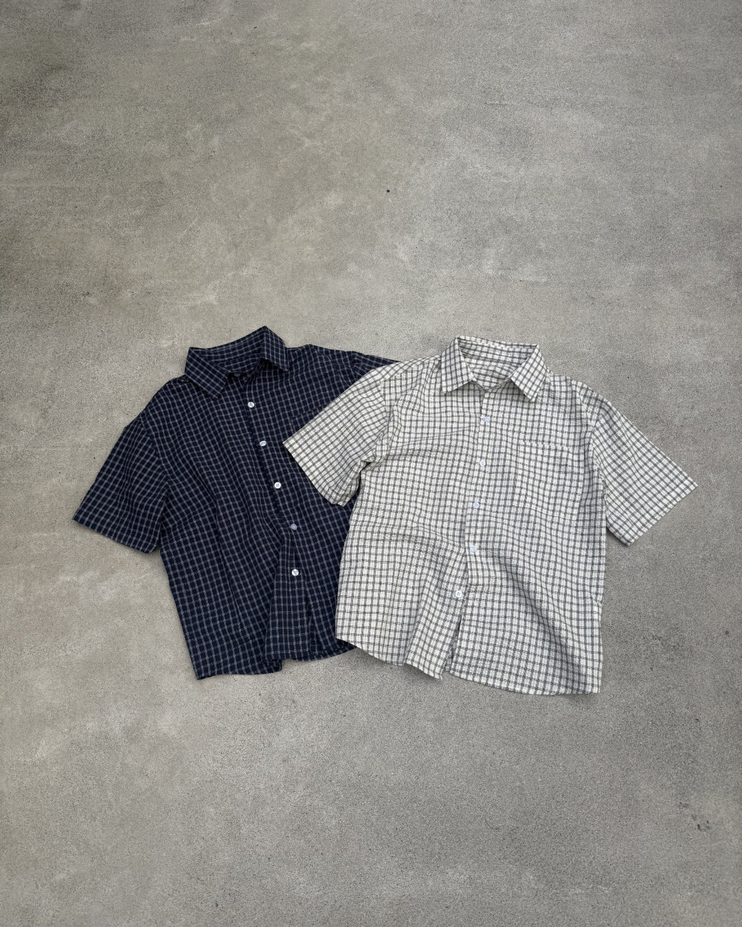 トリプルラインチェックシャツ KN0128