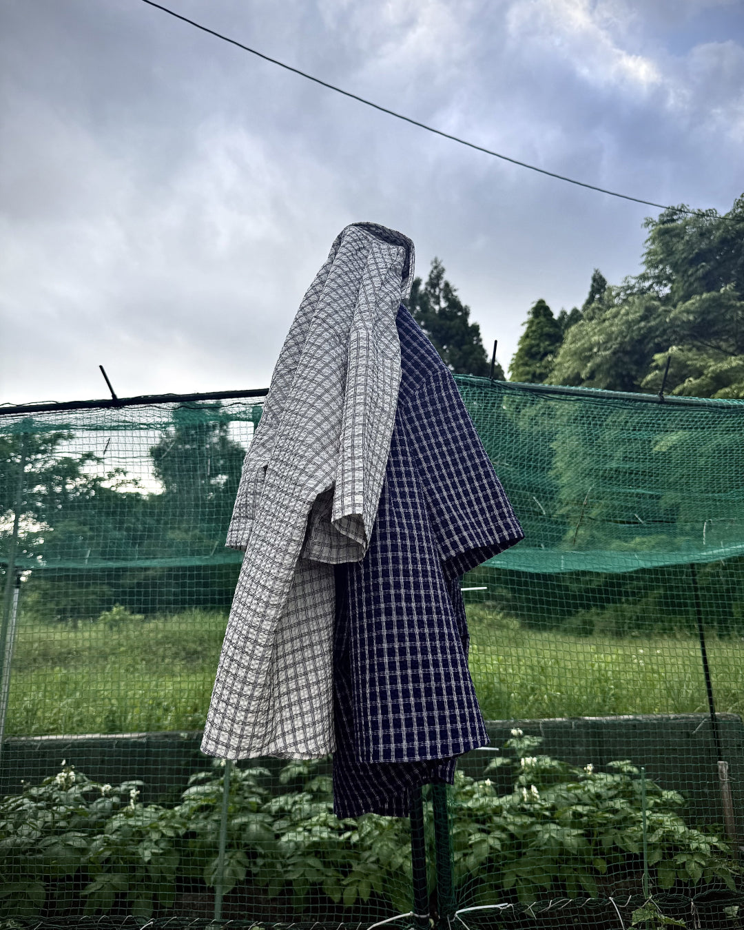 トリプルラインチェックシャツ KN0128