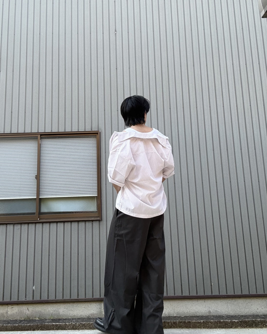 ショートレギュラーストライプシャツ KN0131