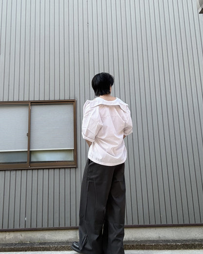 ショートレギュラーストライプシャツ KN0131